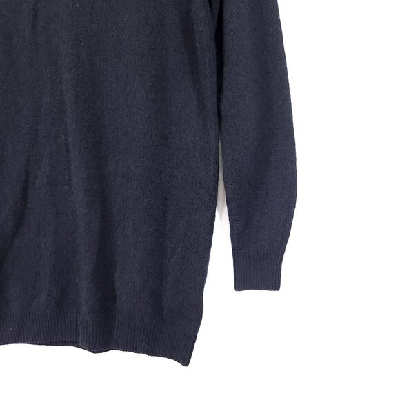 KHAITE Jo Cashmere Longline Sweater Size Small Black Designer Minimalist Tunic - Picture 16 of 16